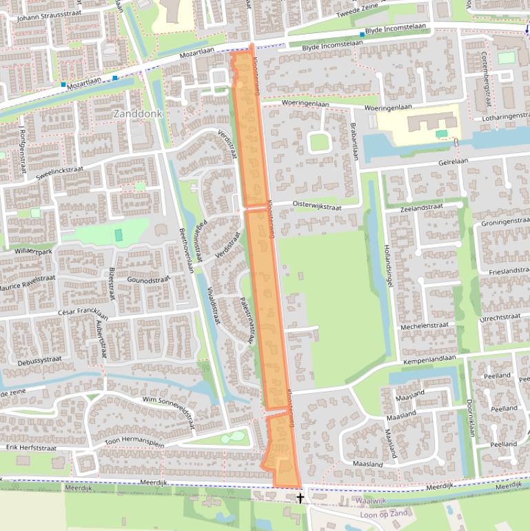 Kaart van postcodegebied 5144CB.