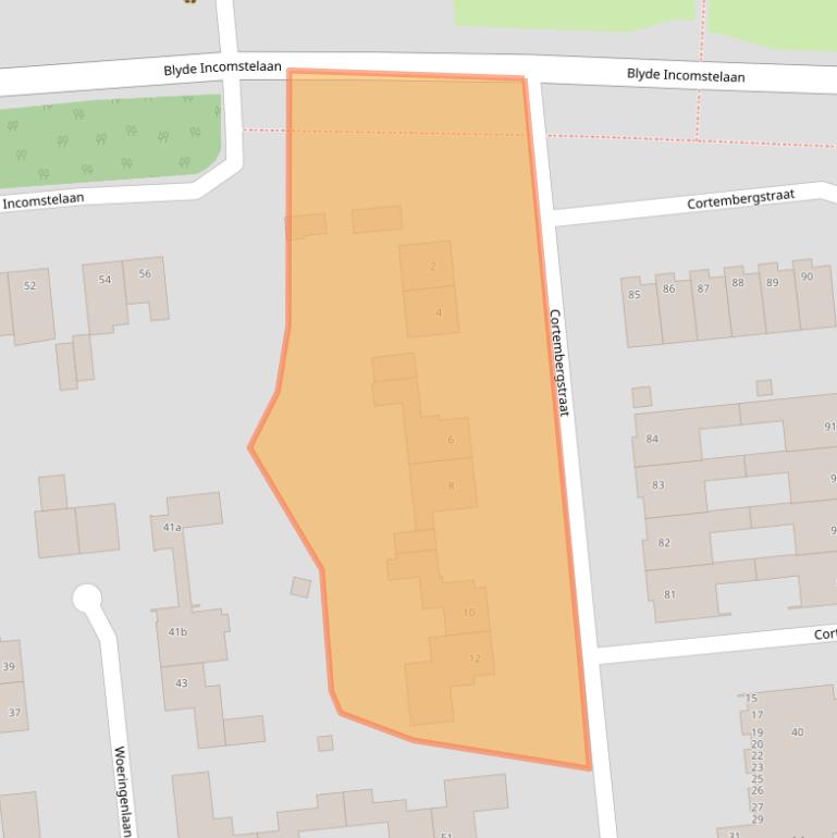 Kaart van postcodegebied 5144CG.