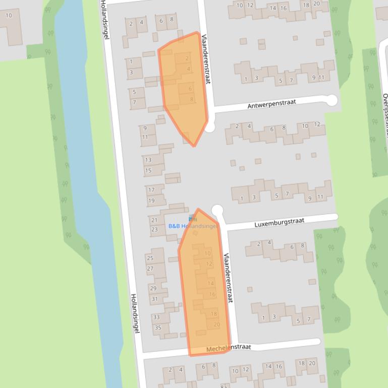 Kaart van postcodegebied 5144CW.