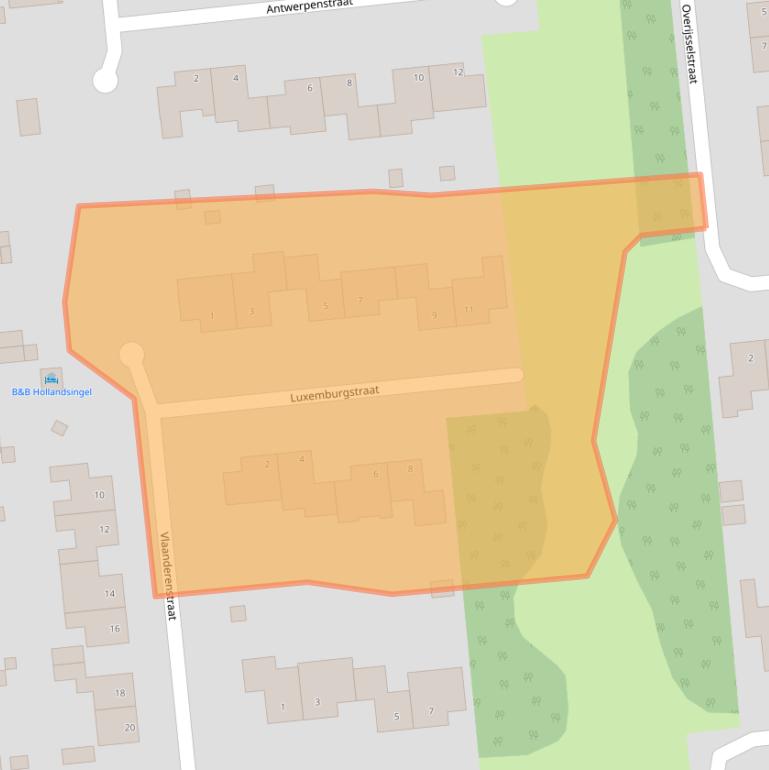 Kaart van postcodegebied 5144CZ.