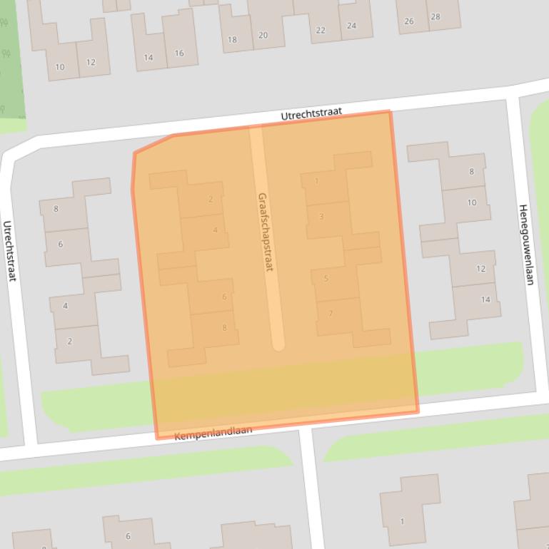 Kaart van postcodegebied 5144ED.