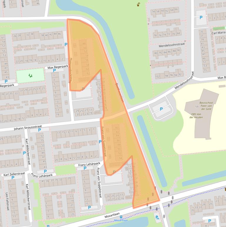 Kaart van postcodegebied 5144GB.