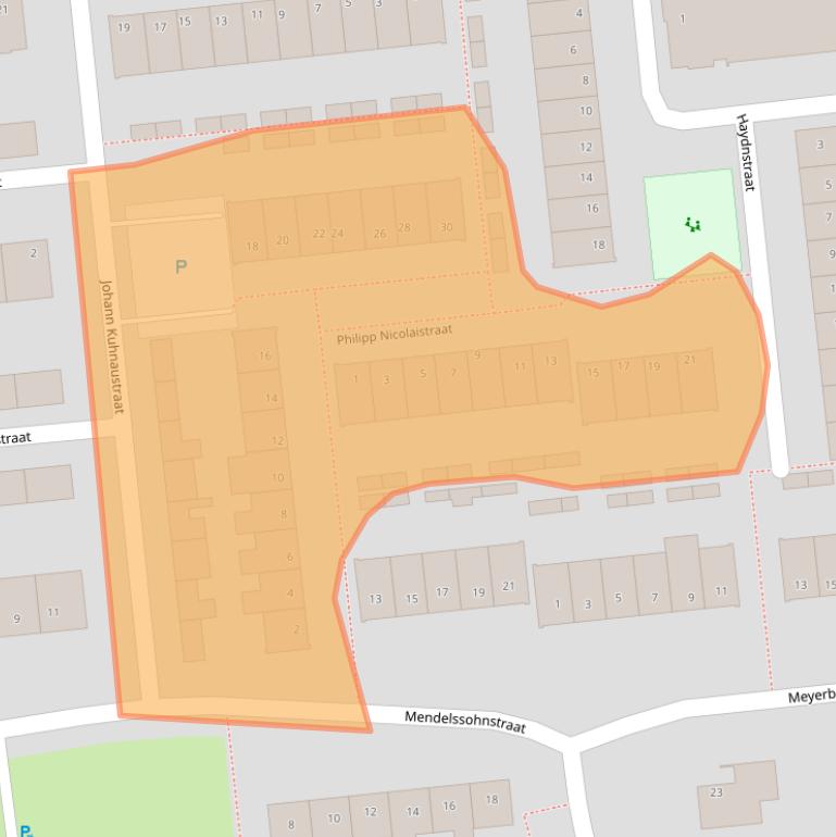 Kaart van postcodegebied 5144GP.