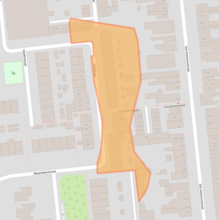 Kaart van postcodegebied 5144HK.