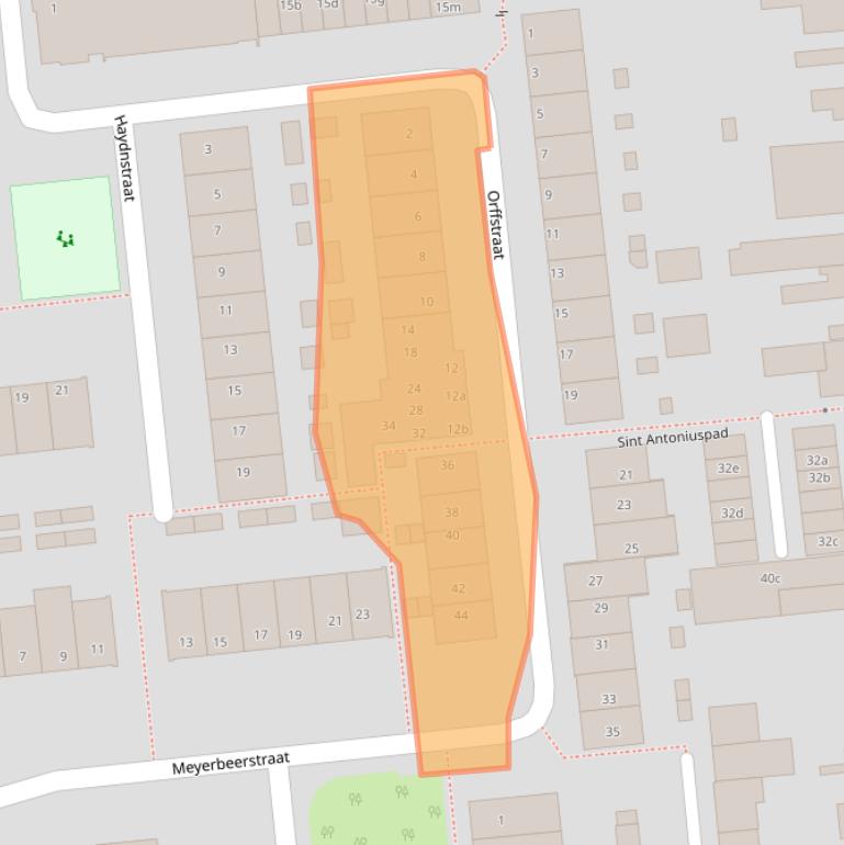 Kaart van postcodegebied 5144HL.