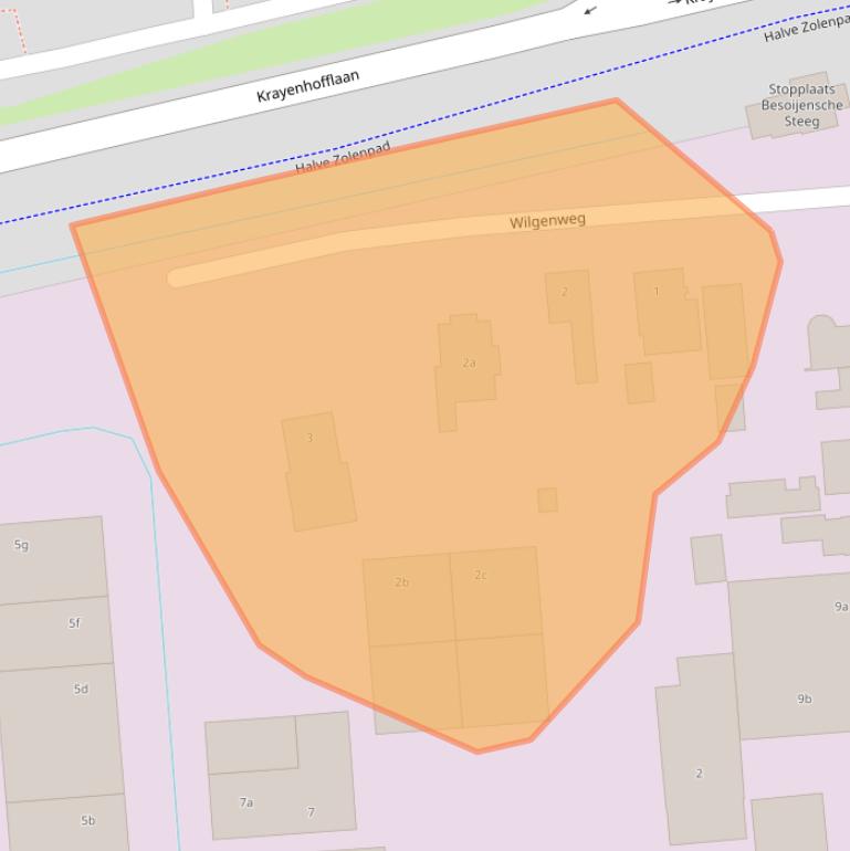 Kaart van postcodegebied 5144MC.