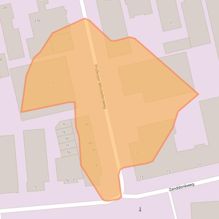 Kaart van postcodegebied 5144NZ.