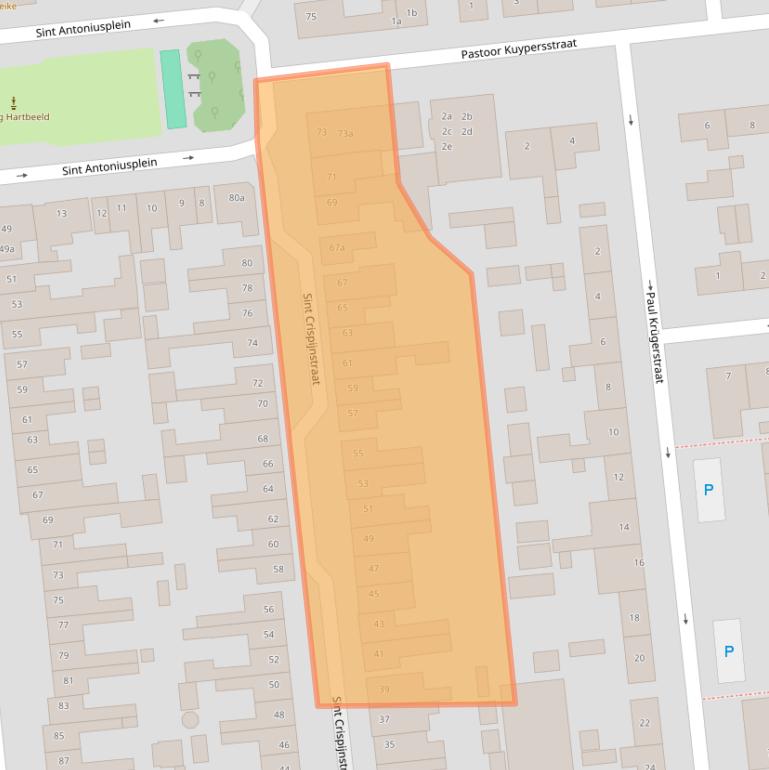 Kaart van postcodegebied 5144RB.