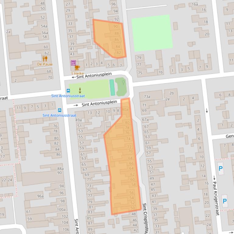 Kaart van postcodegebied 5144RE.