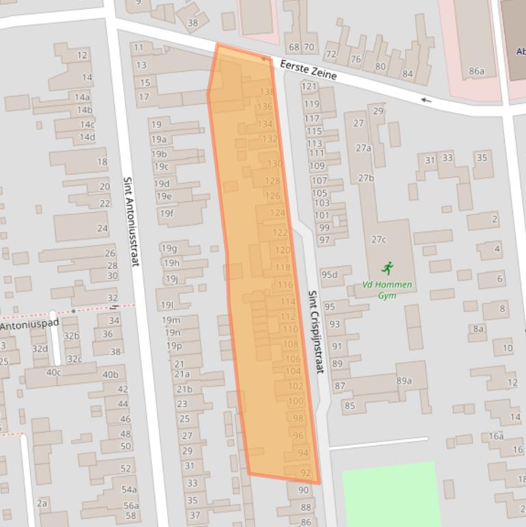 Kaart van postcodegebied 5144RG.