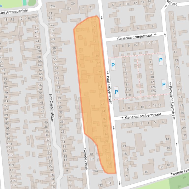 Kaart van postcodegebied 5144RL.