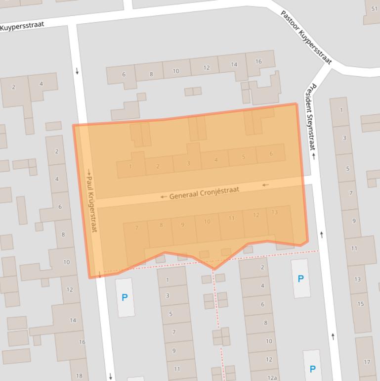 Kaart van postcodegebied 5144RM.