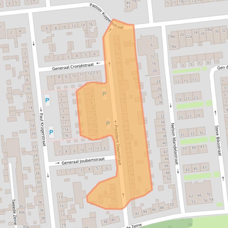 Kaart van postcodegebied 5144RR.