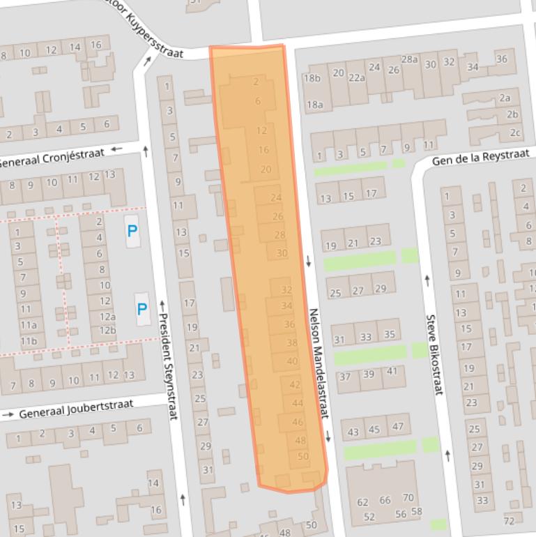 Kaart van postcodegebied 5144RT.