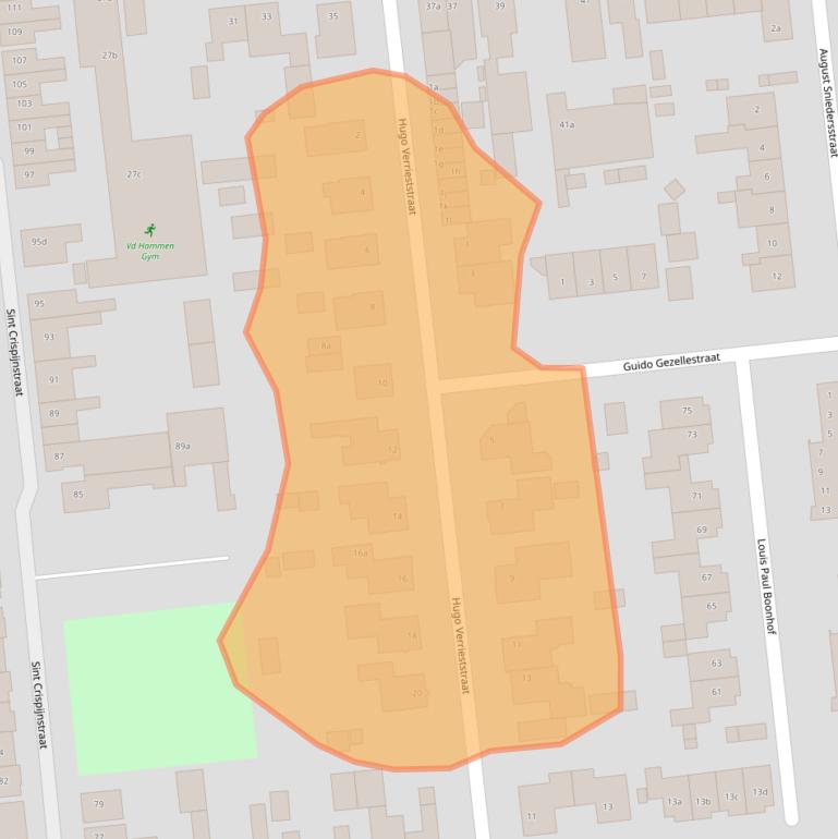 Kaart van postcodegebied 5144SB.