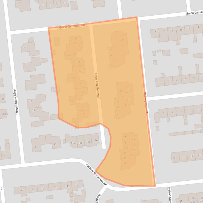 Kaart van postcodegebied 5144SM.
