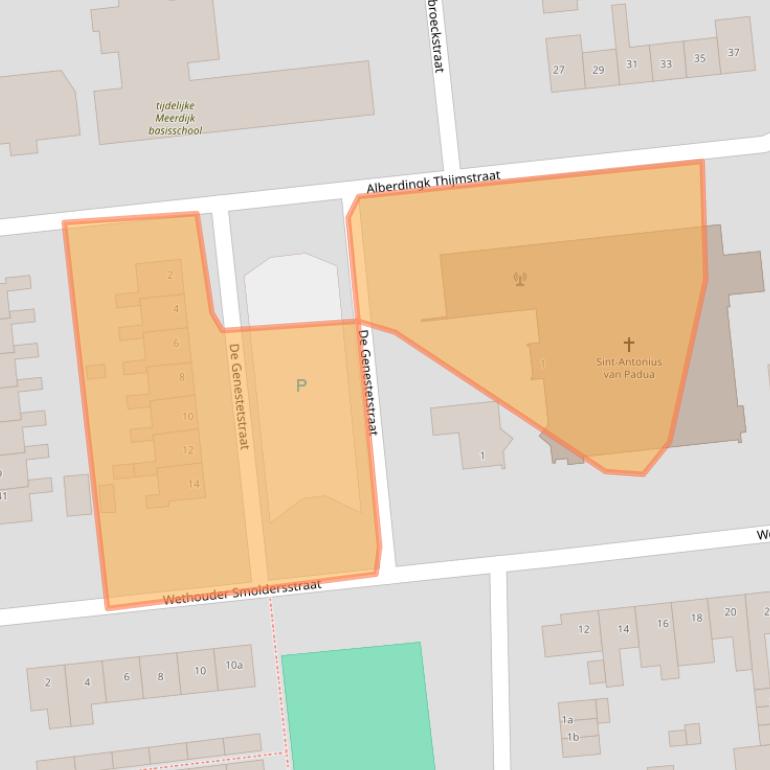 Kaart van postcodegebied 5144SN.