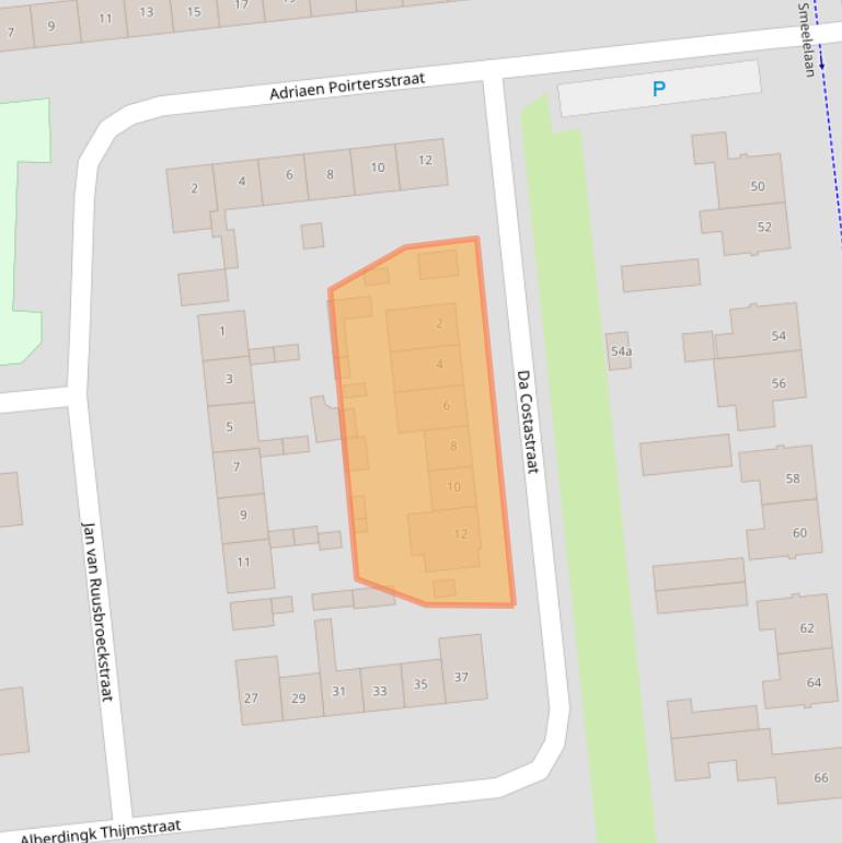 Kaart van postcodegebied 5144SR.