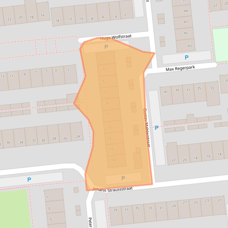 Kaart van postcodegebied 5144TL.