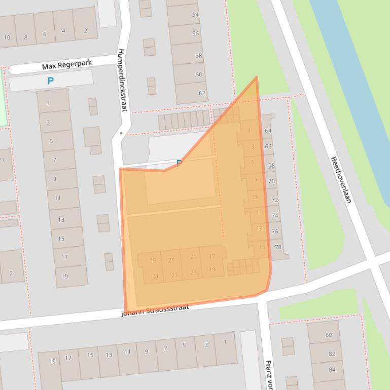 Kaart van postcodegebied 5144TS.