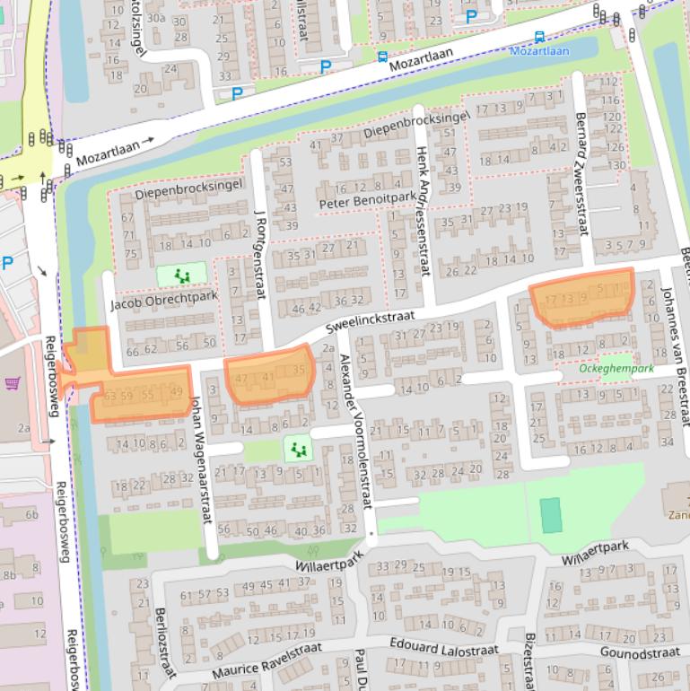 Kaart van postcodegebied 5144VA.