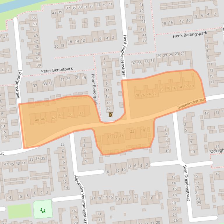 Kaart van postcodegebied 5144VB.