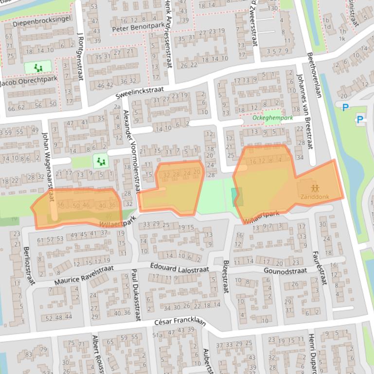 Kaart van postcodegebied 5144VM.
