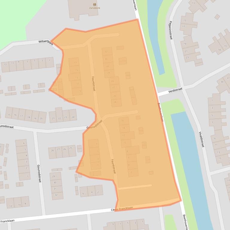 Kaart van postcodegebied 5144VR.