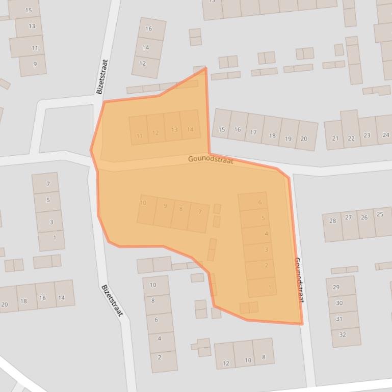 Kaart van postcodegebied 5144VS.