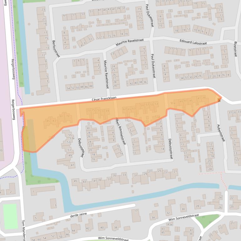 Kaart van postcodegebied 5144WE.