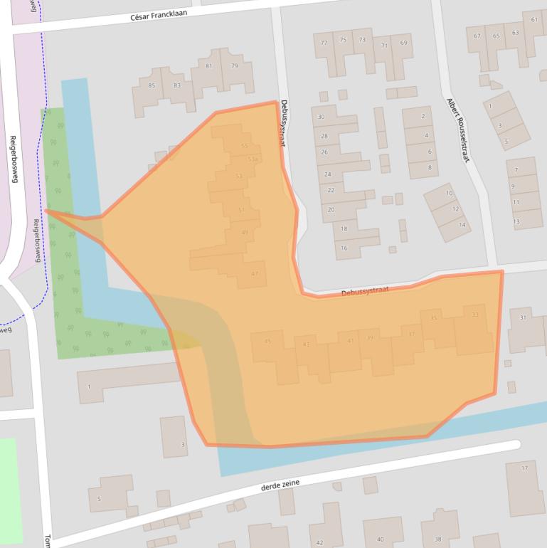 Kaart van postcodegebied 5144WJ.