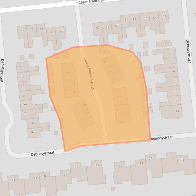 Kaart van postcodegebied 5144WL.