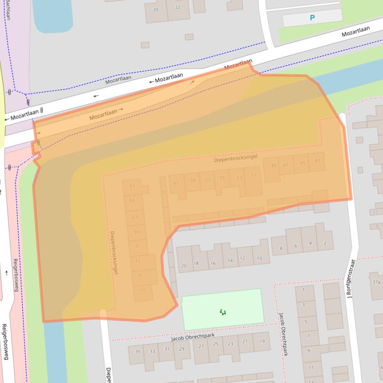 Kaart van postcodegebied 5144XB.