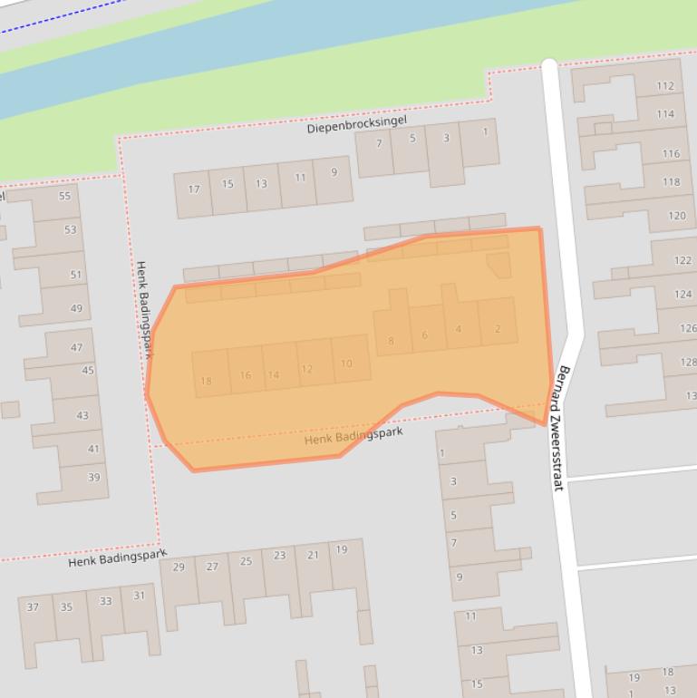 Kaart van postcodegebied 5144XH.