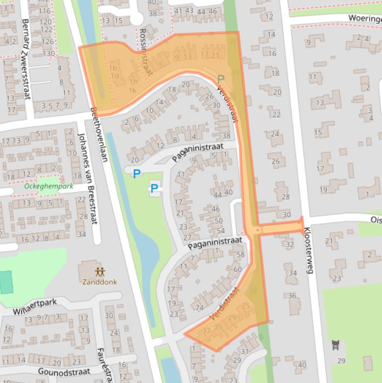 Kaart van postcodegebied 5144XP.