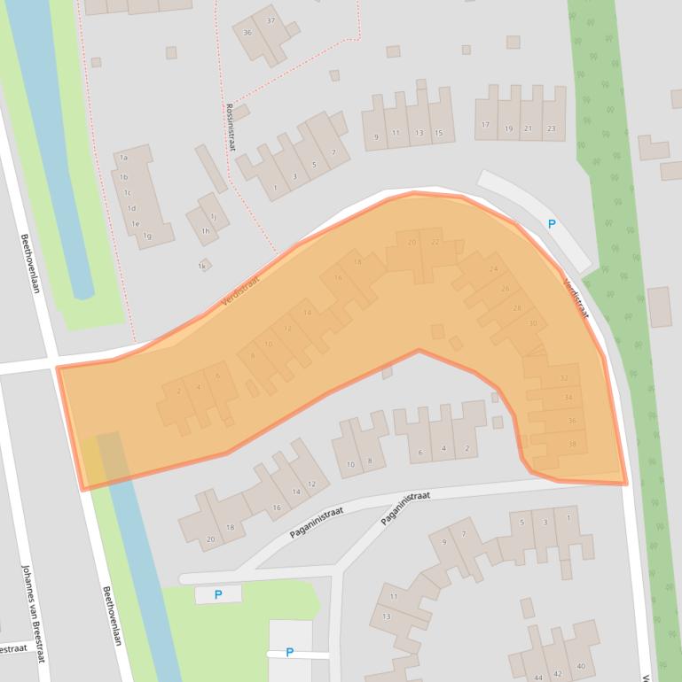 Kaart van postcodegebied 5144XR.