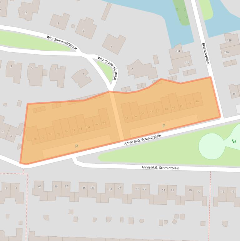 Kaart van postcodegebied 5144ZC.