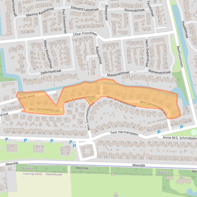 Kaart van postcodegebied 5144ZR.