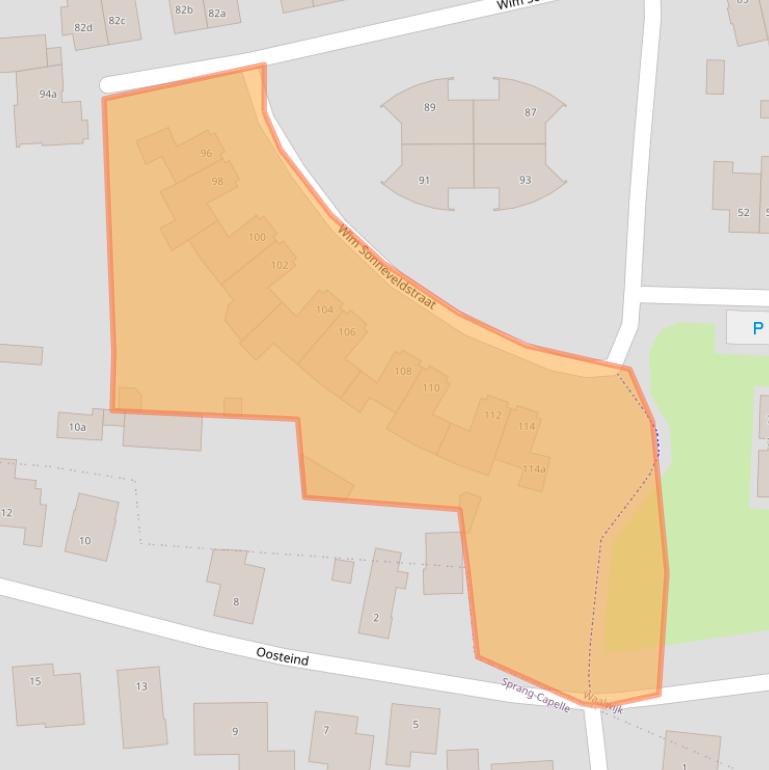 Kaart van postcodegebied 5144ZV.