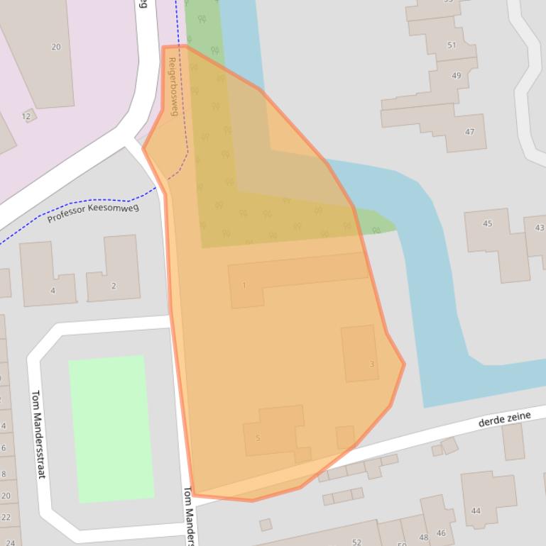 Kaart van postcodegebied 5144ZW.