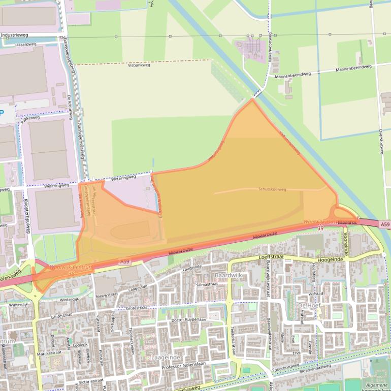 Kaart van postcodegebied 5145MA.