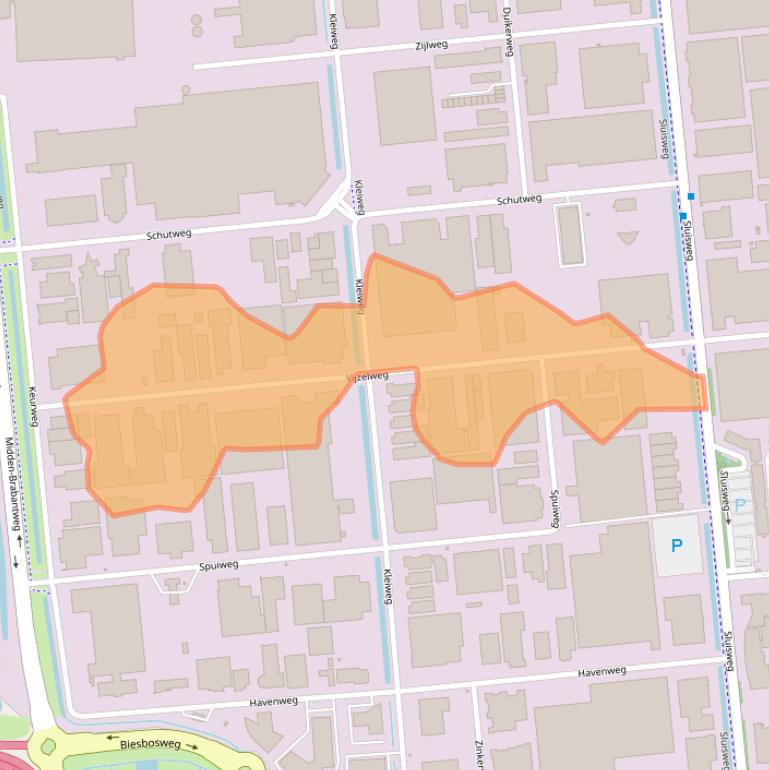 Kaart van postcodegebied 5145NK.