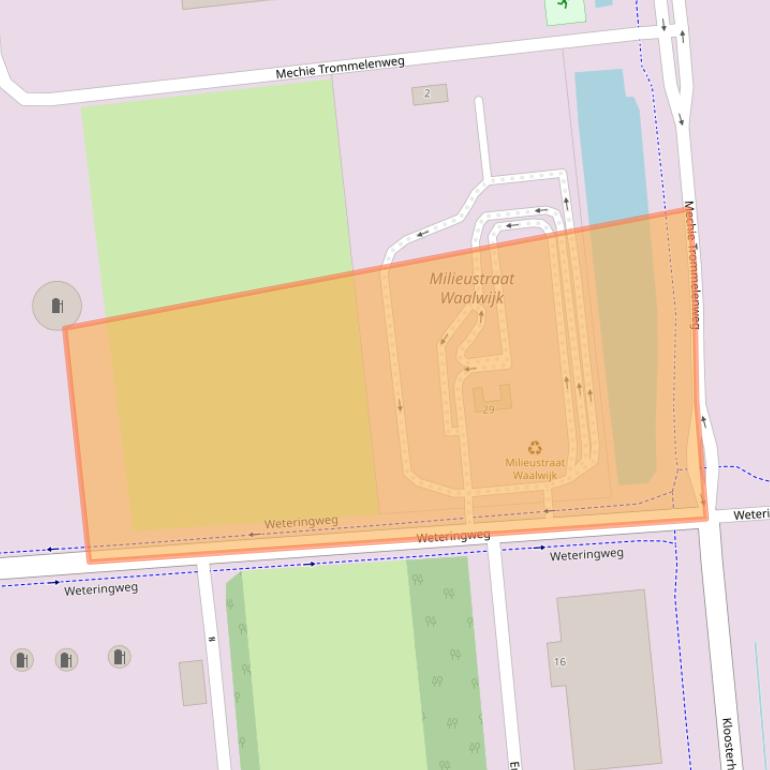 Kaart van postcodegebied 5145NT.