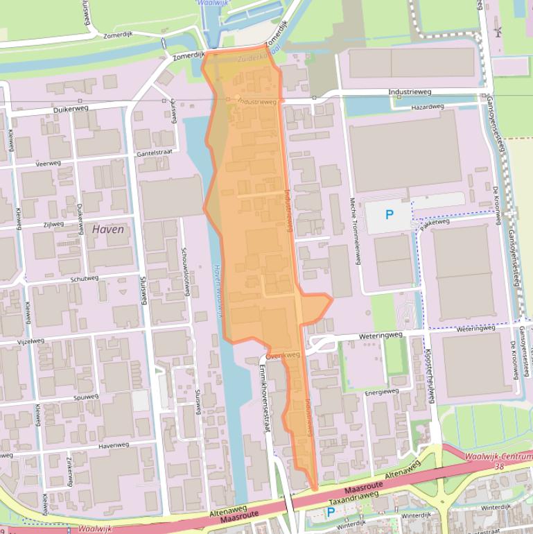Kaart van postcodegebied 5145PD.