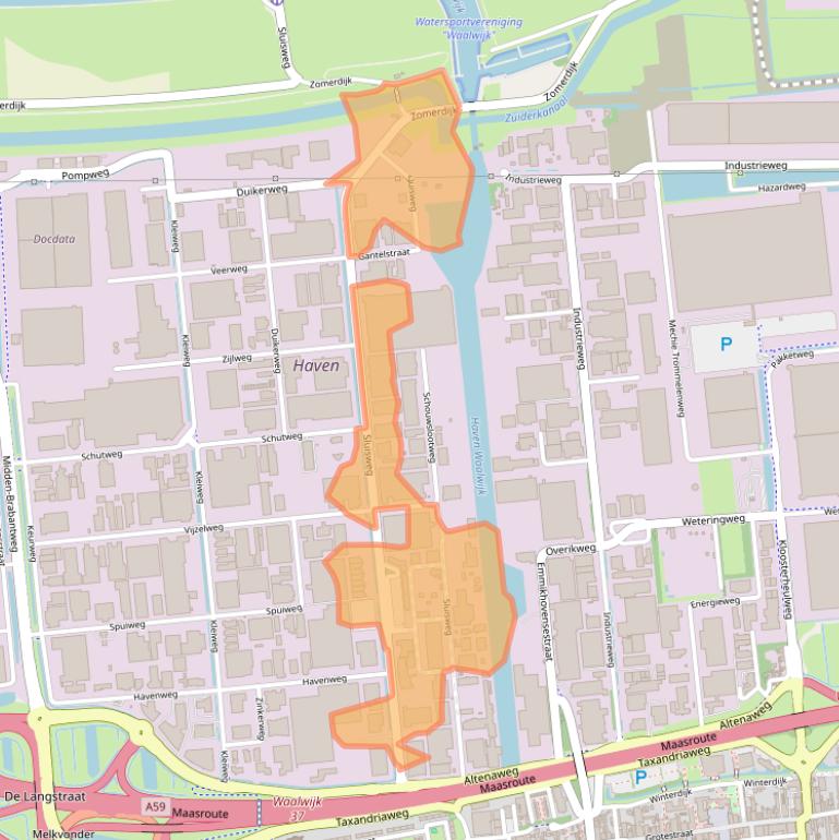 Kaart van postcodegebied 5145PE.