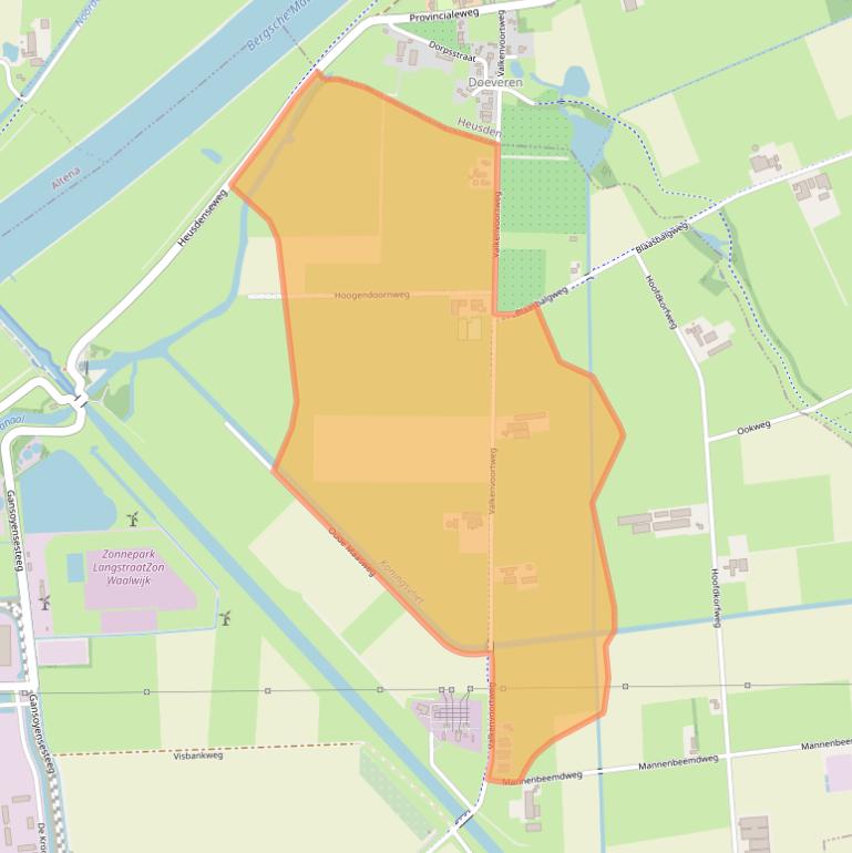Kaart van postcodegebied 5145PM.