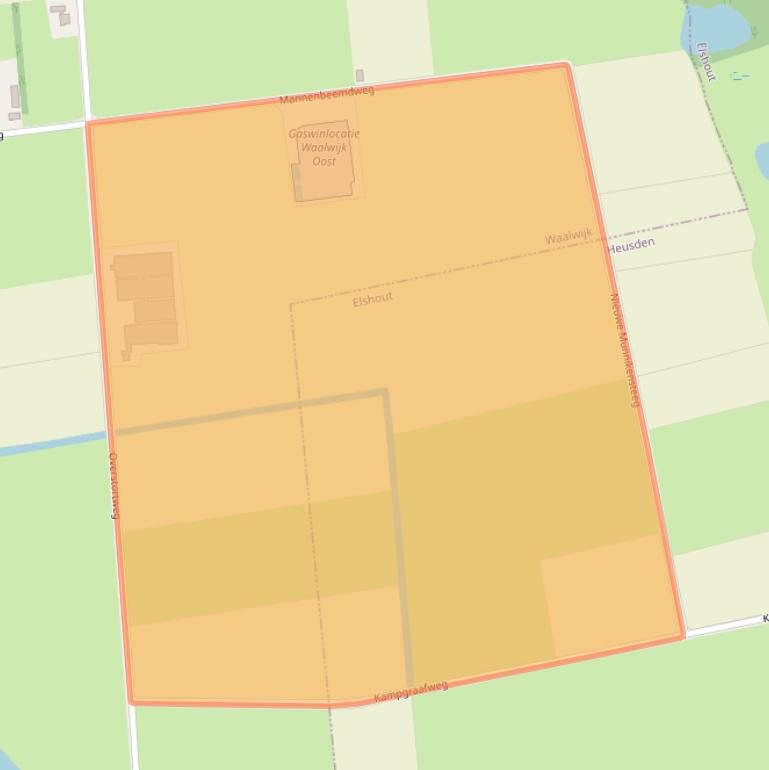 Kaart van postcodegebied 5145PT.