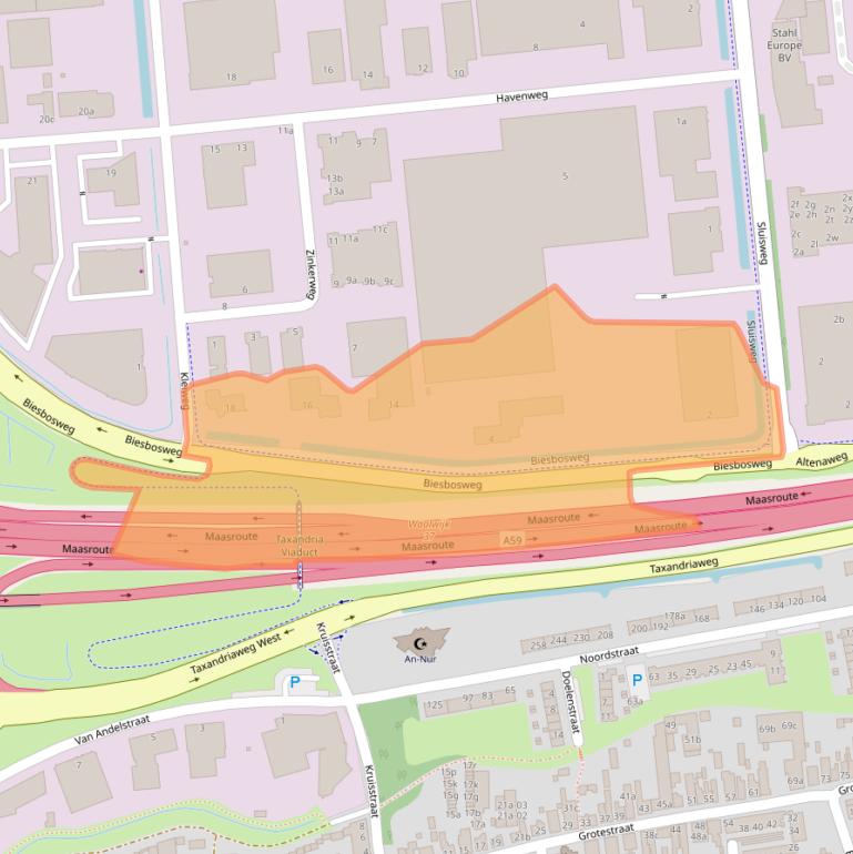 Kaart van postcodegebied 5145PZ.