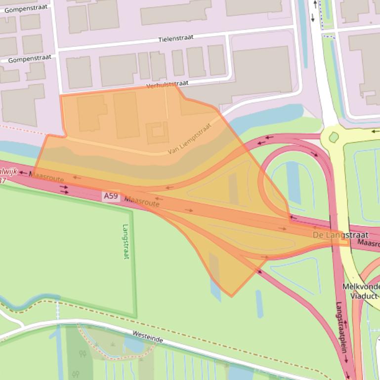 Kaart van postcodegebied 5145RB.