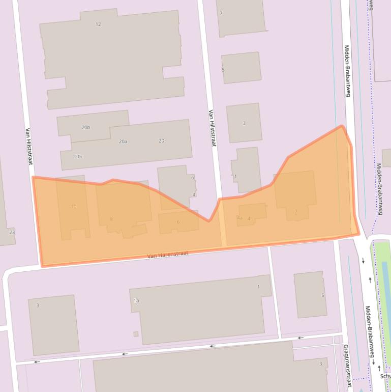 Kaart van postcodegebied 5145RJ.